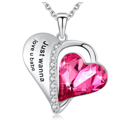 หญิงอลังการ สตอร์ลิ่งเงิน Pendant Necklace กับ Hypoallergenic ออสเตรีย คริสตัล OEM