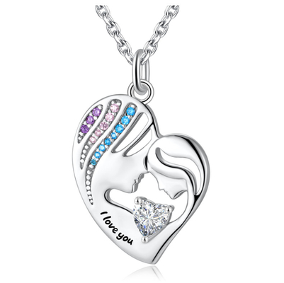 OEM เทรนดี้ 925 สตอร์ลิ่งเงิน หัวใจ Pendant Necklace กับ Hypoallergenic ออสเตรีย คริสตัล