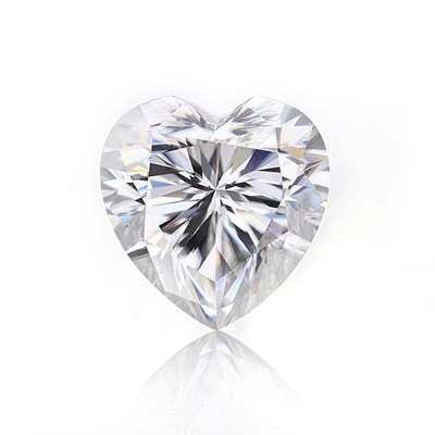 ขายปลีก Moissanite พระเครื่องเพชร 1ct รูปทรงหัวใจสําหรับแหวน