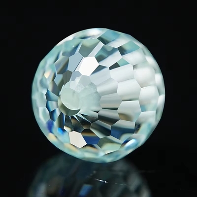 วัสดุเพชร สินค้าสังเคราะห์ห้องปฏิบัติการ สร้างเหรียญ Moissanite สีฟ้ากลมสําหรับการทําเครื่องประดับ