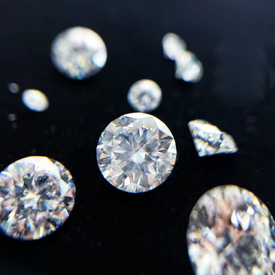 5 มิลลิเมตร-20 มิลลิเมตร VVS1 สีขาวตัดกลมคล่อง Moissanite หินร้อนรักษาสําหรับหู Stud