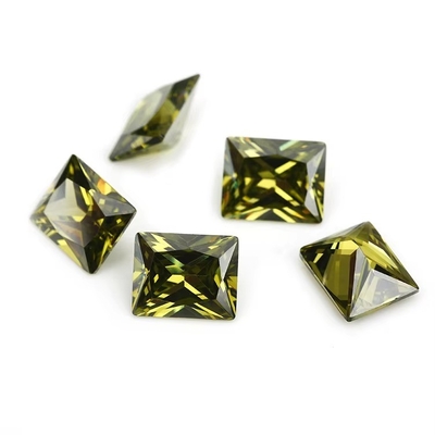 โรงงานขายยอดขายหินแท้ สี Moissanite สี่เหลี่ยม 3A 5A หิน Zirconia กลมลอย 4ct สําหรับ Moissanite แหวน
