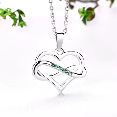 YASVITTI ODM OEM 925 เงินสเตอร์ลิ่ง สร้อยคอหัวใจกระจ่าง 5A Zirconia Rhodium Plated Hollow Necklace Pendant พระเครื่อง