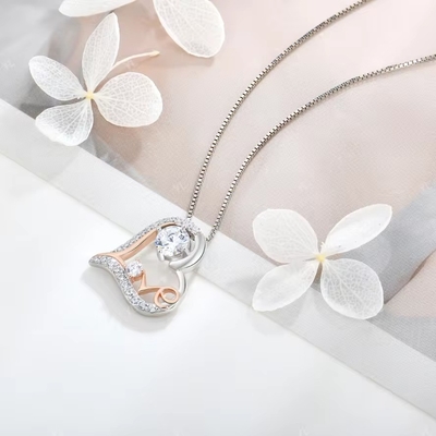YASVITTI ฉันรักคุณ หัวใจ Pendant สร้อยคอ วันเกิด วันวาเลนไทน์ วันแม่ วันคริสต์มาส แม่ของขวัญ เครื่องประดับ