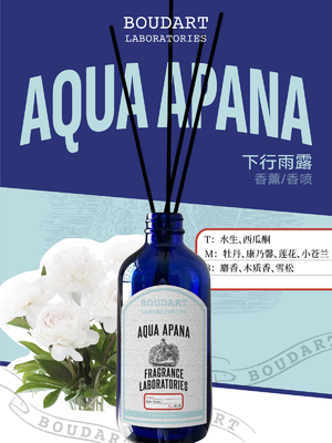 AQUA APANA Reed Diffuser กล่องแก้วน้ําหอม น้ํามันอิเซนเชียล Aroma Rattan Stick สําหรับตกแต่งบ้าน