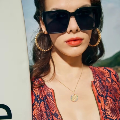 YASVITTI 925 ดอกเงินสเตอร์ลิ่งของชีวิต Rainbow CZ Pendant Necklace โยคะและสมาธิ Necklace พระเครื่อง Wholesale