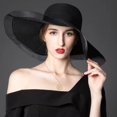 YASVITTI 925 เงินสตอร์ลิง Pentagram ดารา หัวใจ Pendant Necklace ชุด Cubic Zirconia และ Rose ทองคํา Plated Wholesale