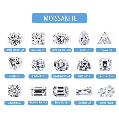 DEF ไม่มีสี สี Moissanite หินเครื่องประดับตัดปลดสําหรับเทนนิส สร้อยข้อมือ แหวน