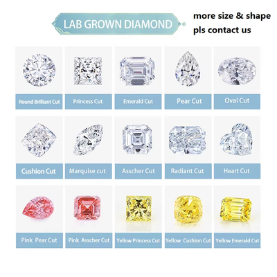 แดง Radiant Cut Diamond Loose Moissanite เครื่องประดับสีชมพูสดใส เครื่องประดับสีแล็บเพชรเจริญ Moissanite