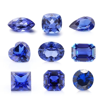 ห้องปฏิบัติการเติบโต Royal Blue Sapphire Cushion Cut รูปทรงมะขามทรงโอวาล สําหรับการทําเครื่องประดับ