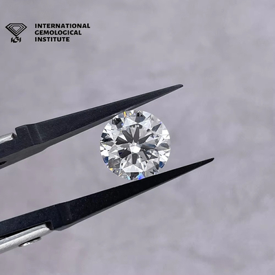 0.5ct 1ct 1.5ct 2ct 3ct สีขาว โมซานิตเพชร HPHT CVD Lab เพชรเติบโต