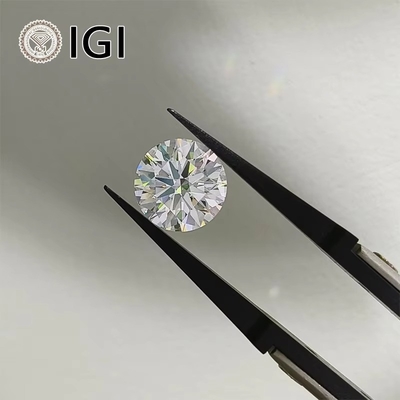 0.5ct - 3ct E สีโลส แจ้งฐานแล็บสร้างเพชร โมซานไท HPHT CVD เพชร