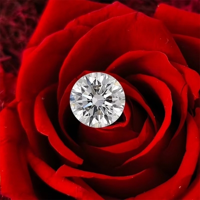 0.5ct - 3ct E สีโลส แจ้งฐานแล็บสร้างเพชร โมซานไท HPHT CVD เพชร