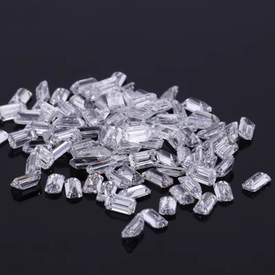 3 คาราต ขนาดเล็ก เนื้อหินหินสมารัลด์ตัด Vvs ห้องปฏิบัติการเติบโตเพชร Melee Moissanite สําหรับเครื่องประดับ
