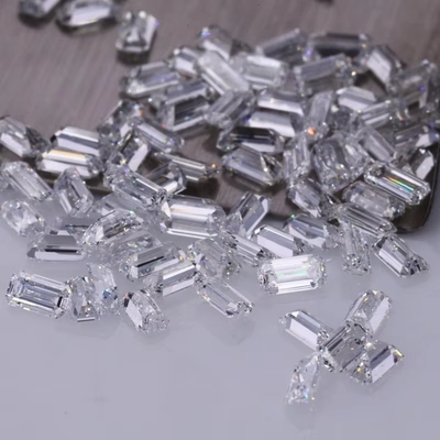 3 คาราต ขนาดเล็ก เนื้อหินหินสมารัลด์ตัด Vvs ห้องปฏิบัติการเติบโตเพชร Melee Moissanite สําหรับเครื่องประดับ