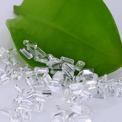 3 คาราต ขนาดเล็ก เนื้อหินหินสมารัลด์ตัด Vvs ห้องปฏิบัติการเติบโตเพชร Melee Moissanite สําหรับเครื่องประดับ