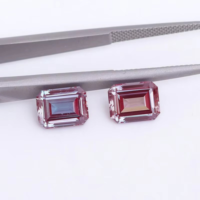 โวแลนด์ Brilliant Cut 6*8mm รับรองแล็บที่เจริญเติบโต Moissanite สีโลว์ สําหรับเครื่องประดับผู้หญิง