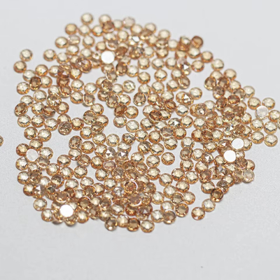 ตัดสีกุหลาบ Zirconia moissanite กลม ตัดหินแสนอลังการ การรักษาความร้อน