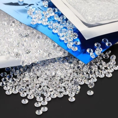 1000pcs/pack 5A Melee ขาว CZ หินโลส ซิรกอนิยาเหลี่ยมสําหรับเครื่องประดับ Moissanite ของผู้หญิง