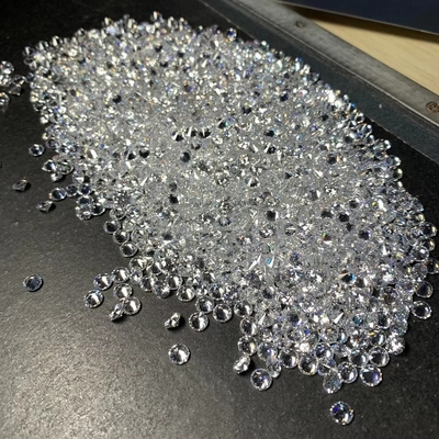 5A คุณภาพ 1000 ชิ้น/กระเป๋า 1 มิลลิเมตร - 3.0 มิลลิเมตร เพชรหิน สีขาว Zirconia กลมสําหรับเครื่องประดับ