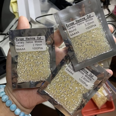 0.8mm 2mm 2.8mm เขียวชมพู สีน้ําเงิน โมซานิต เกรด 3A 5A ขนาดเล็ก CZ ซิรคอนิกส์