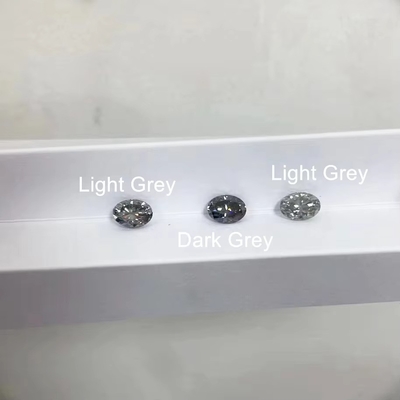 ขายปลีก 0.5ct 1ct 2ct สีเทา มอสซินาทเพชร เพชร สีเทา สีโอวาล Pear Cut Loose แหวนแต่งงาน moissaniteธรรมชาติ