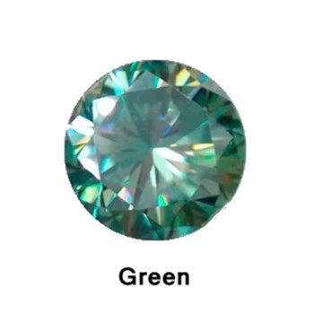 เจ้าหญิงเขียวเหลืองชมพู Moissanite หิน VVS ผ่อนคลายคูชั่น Mosanita เพชรสีกุหลาบทองคํา moissanite แหวนหมั้น