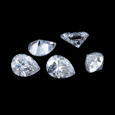 เจ้าหญิงเขียวเหลืองชมพู Moissanite หิน VVS ผ่อนคลายคูชั่น Mosanita เพชรสีกุหลาบทองคํา moissanite แหวนหมั้น