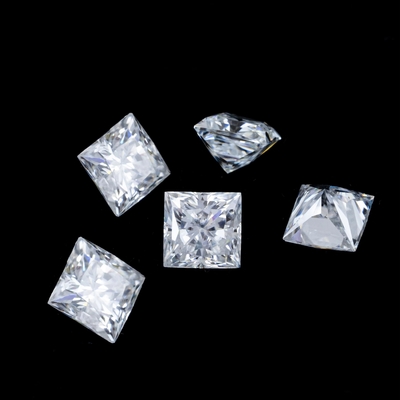 เจ้าหญิงเขียวเหลืองชมพู Moissanite หิน VVS ผ่อนคลายคูชั่น Mosanita เพชรสีกุหลาบทองคํา moissanite แหวนหมั้น