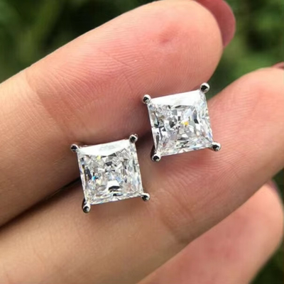 หูหูหูหูหูหูหูหูหิน Moissanite Diamond Heart Princess Asscher Cushion Round Brilliant Cut Charles VVS หินหินอ่อน