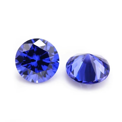 ขายปลีก 3A สี CZ หินตัดกลม 3.0mm-9.0mm หินโมซานิตโลส