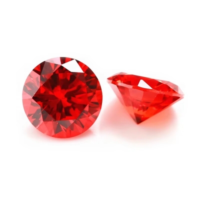 ขายปลีก 3A สี CZ หินตัดกลม 3.0mm-9.0mm หินโมซานิตโลส