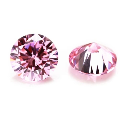 สินทรีย์ Cubic Zirconia หินแสนอ่อนสําหรับเครื่องประดับ หินเกิดตัดกลม 4 มม-10 มม