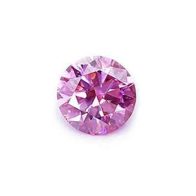 ใบรับรอง GRA สีชมพู สี 3 มม ถึง 12 มม มอยซานไท Diamond VVS1 Round Brilliant Cut Loose Moissanite Stones
