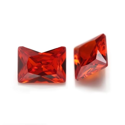 โรงงานขายยอดขายหินแท้ สี Moissanite สี่เหลี่ยม 3A 5A หิน Zirconia กลมลอย 4ct สําหรับ Moissanite แหวน