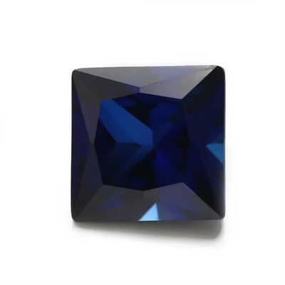 เพชรสังเคราะห์ 34# Sapphire Square 1.5x1.5mm-10x10mm Corundum เพชรโล่งสําหรับแหวน