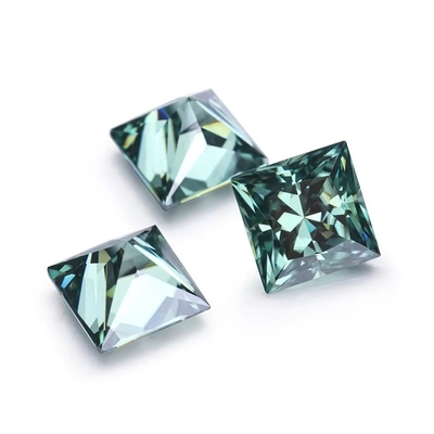 ราตรีตัด 5.5x5.5 มิลลิเมตร 1 คารา Moissanite VVS สีสี่เหลี่ยม