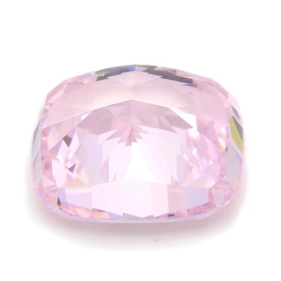 4k หินตัดด้วยน้ําแข็ง Cz หินสีชมพู รูปแบบหมอน 7x6mm 10x8mm หินแท้โล่ง ซินথেติก ซิรคอนีย์