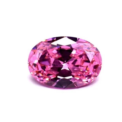 หูหู moissanite เพชรสีชมพู Peridot Garnet สีเหลือง cz หินรูปร่างโอวาล 12x10 มม.