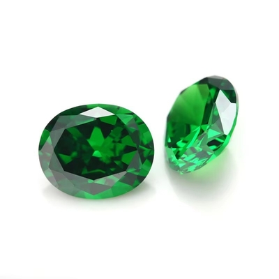 หูหู moissanite เพชรสีชมพู Peridot Garnet สีเหลือง cz หินรูปร่างโอวาล 12x10 มม.
