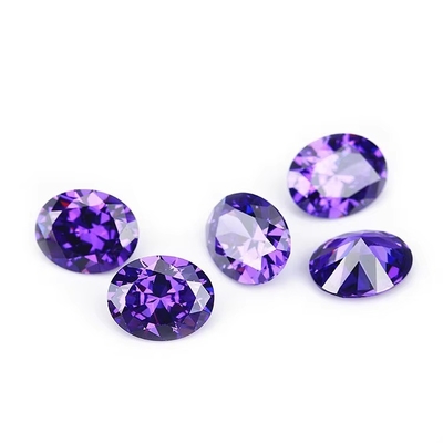 หูหู moissanite เพชรสีชมพู Peridot Garnet สีเหลือง cz หินรูปร่างโอวาล 12x10 มม.