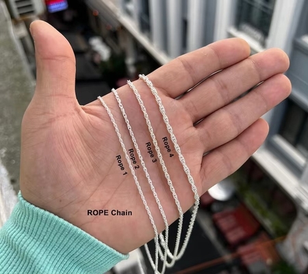 ขายปลีก เครื่องประดับ อิตาลี 925 เงินสเตอร์ลิ่ง สร้อยคอ Figaro สร้อยคอทอง สร้อยคอเงินสําหรับผู้หญิง