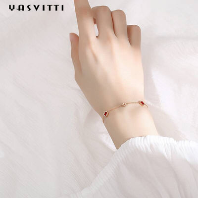 7.48in 0.09oz สร้อยข้อมือเครื่องประดับเงินแท้ Cubic Zirconia สร้อยข้อมือปรับระดับได้ SGS