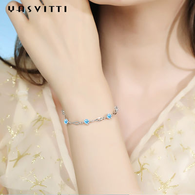 สร้อยข้อมือสไลเดอร์เงิน 19.5 ซม. 5 กรัมสร้อยข้อมือหัวใจรักทอง ODM