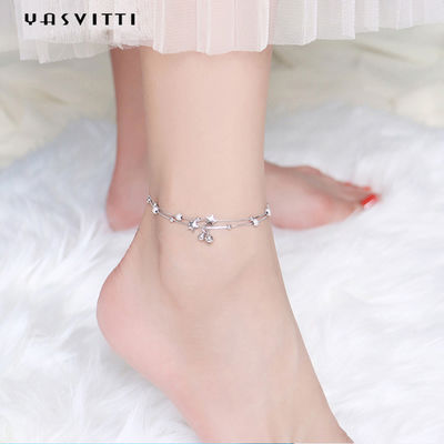0.99m 0.14oz สร้อยข้อมือเครื่องประดับเงินแท้ cZ Four Leaf Rose Gold Bracelet