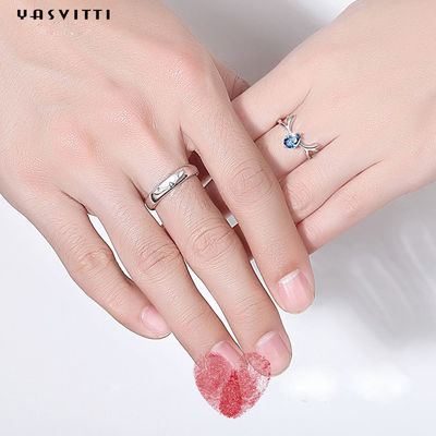 4.13mm 1.68g แหวนเครื่องประดับเงินสเตอร์ลิง S990 คู่หมั้น Silver Zircon Classic Ring