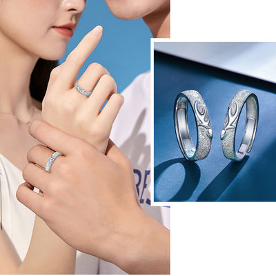 แหวนแต่งงานเงินแท้ 18.33 มม. 2.6 กรัม S990