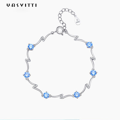 0.14oz 0.2m สร้อยข้อมือเครื่องประดับเงินสเตอร์ลิงคู่หมั้นสร้อยข้อมือกำไลข้อมือปรับได้SGS