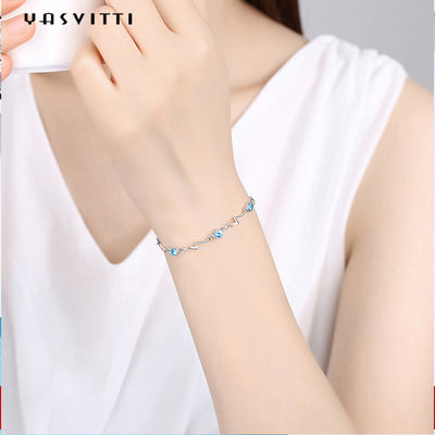 0.14oz 0.2m สร้อยข้อมือเครื่องประดับเงินสเตอร์ลิงคู่หมั้นสร้อยข้อมือกำไลข้อมือปรับได้SGS