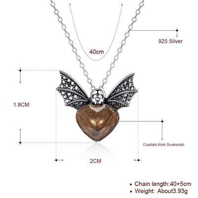 1.48ft 3.93g ชุดเครื่องประดับเงินแท้ 14K Gold Plated Bee สร้อยคอจี้